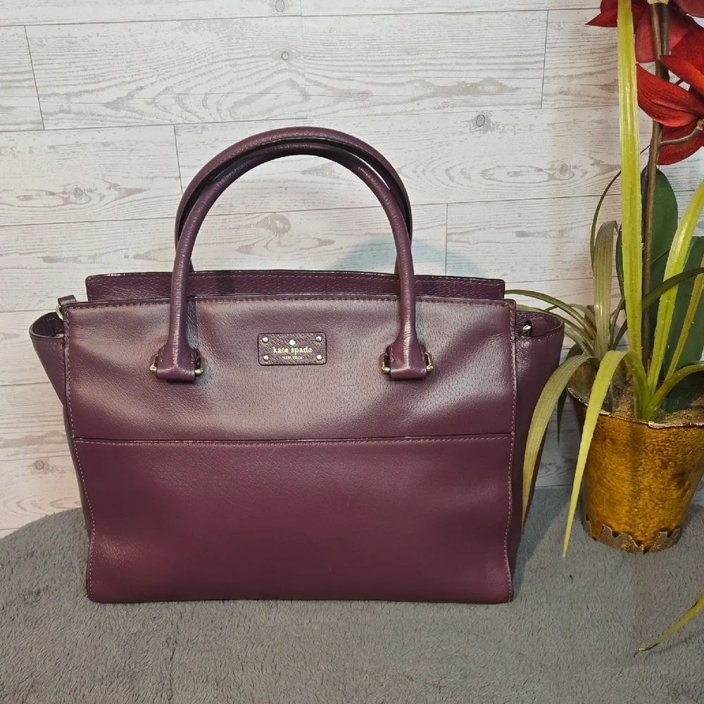Kate Spade Plum Satchel Bag